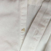 Chemise Nautica vintage col pointe L blanche coton logo brodé rare manches long