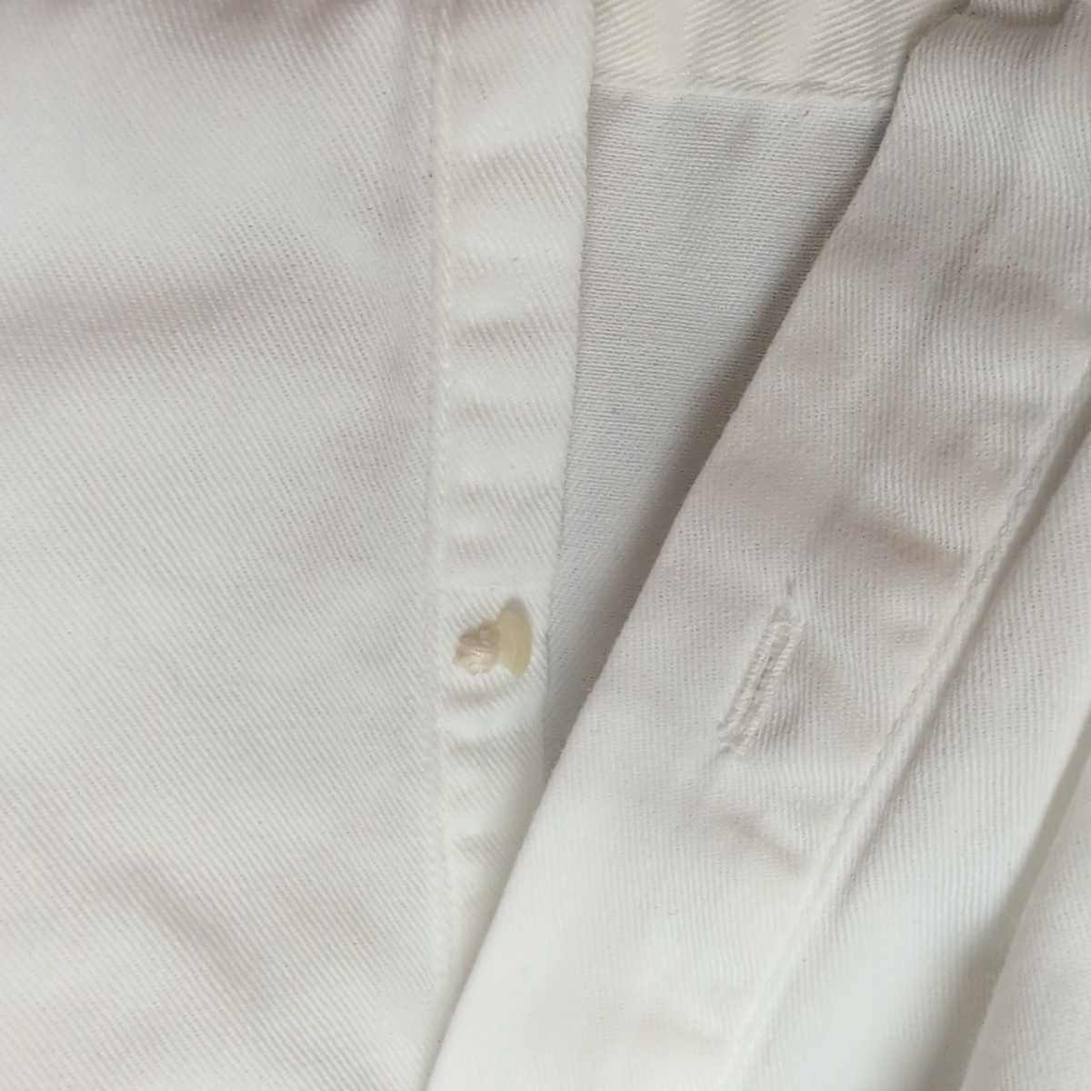 Chemise Nautica vintage col pointe L blanche coton logo brodé rare manches long