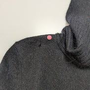Pull Femme Tommy Hilfiger Noir Angora - Écharpe Intégrée - Taille XS