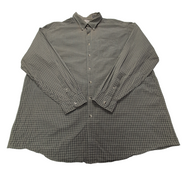 Chemise L.L. Bean kaki à petits carreaux taille XXL #140e