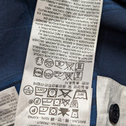 Chemise Levi's à Carreaux Bleu et Bleu Marine Manches Longues Taille M