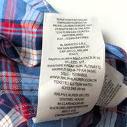 Chemise Ralph Lauren 2XL Big XXL 3XL Bleu Blanc Rouge Logo Marron QR Code