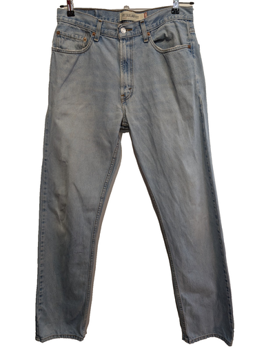 Jean Levi's 505 Regular Fit Vintage Homme W34 L34 Bleu Clair Denim Long