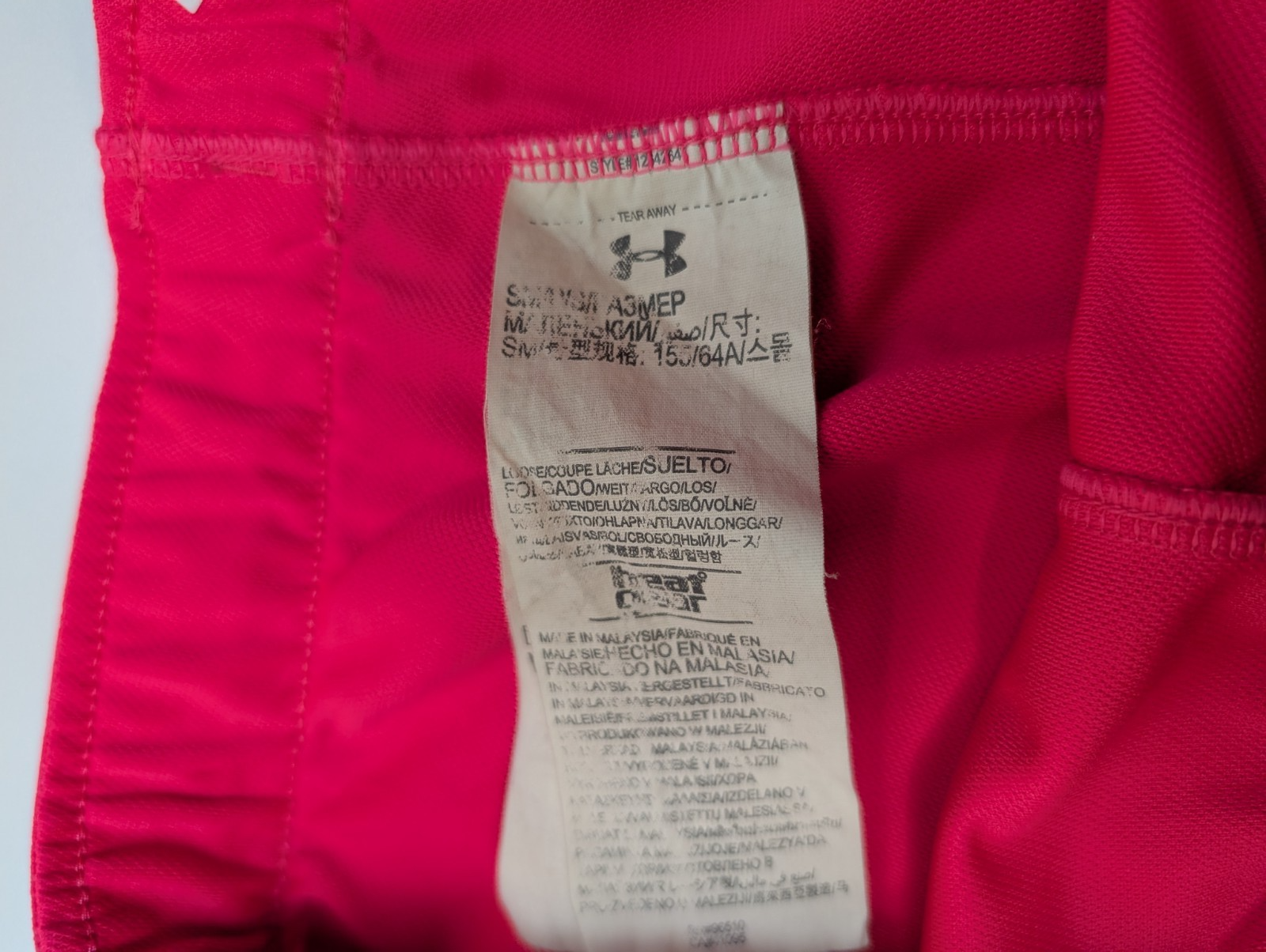 Short de sport Under Armour HeatGear Rose Fluo - Femme Taille S