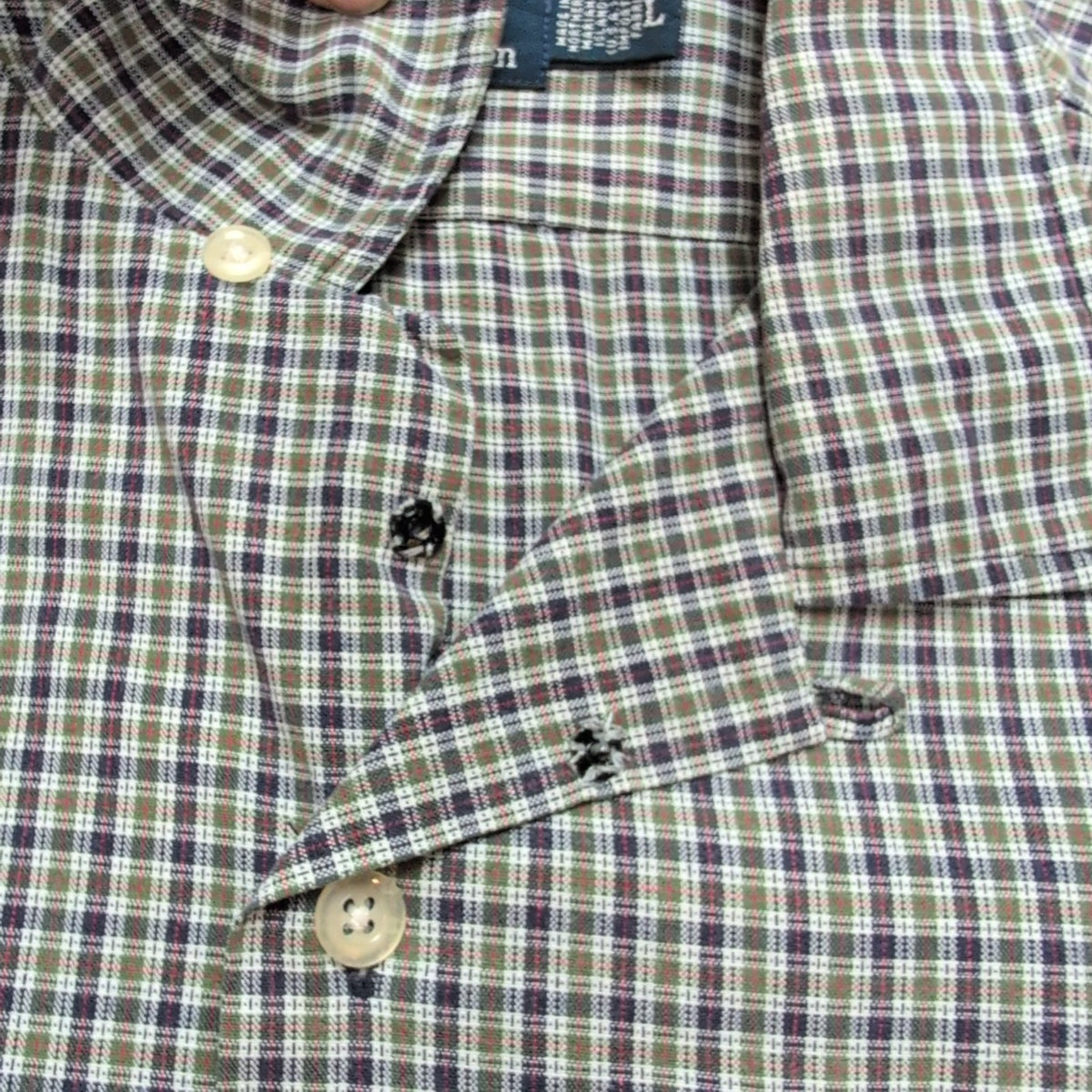 Chemise Polo Ralph Lauren Caldwell USA L Carreaux Rare Poche manches courtes