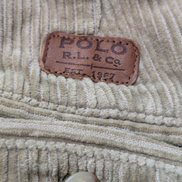 Pantalon Velours Côtelé Polo Ralph Lauren W34 L30 Marron Clair Beige vintage