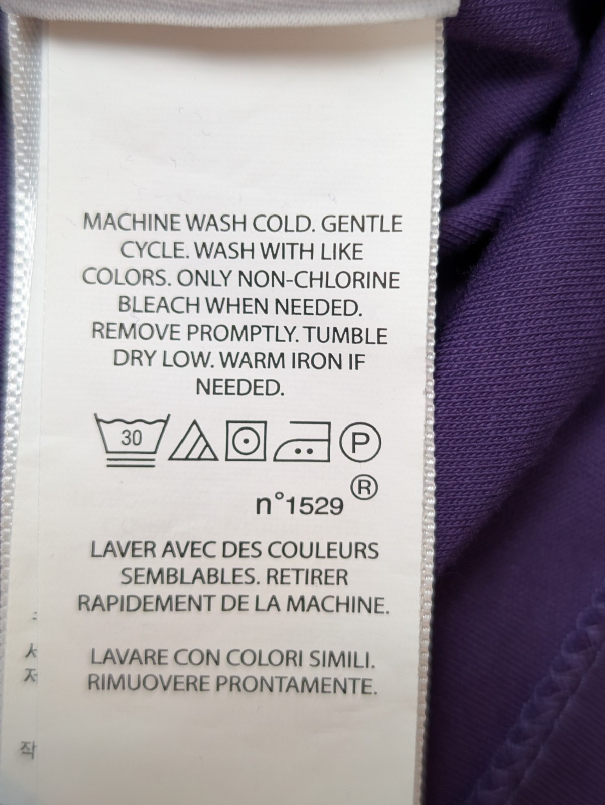 Polo manches courtes Polo Ralph Lauren XL violet logo multicolore Classic Fit