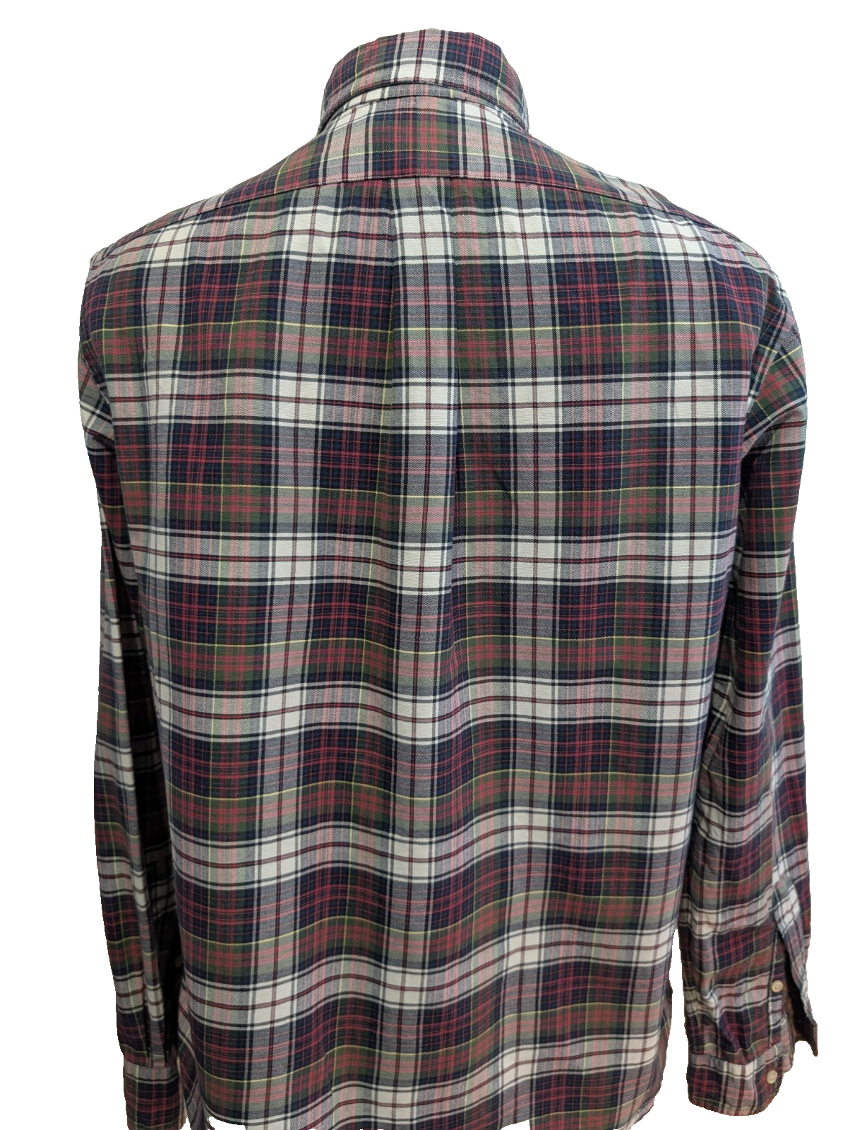 Chemise RALPH LAUREN Carreaux Rouge Blanc Vert Manches longues Taille L