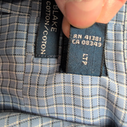 Chemise Ralph Lauren Blake S Bleu Microcarreaux Manches Courtes