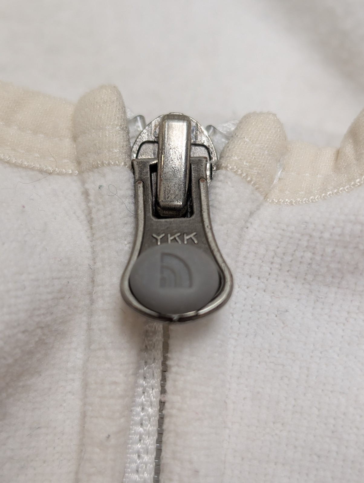 Veste Polaire Microfibre Blanche femme avec Capuche - Taille XL