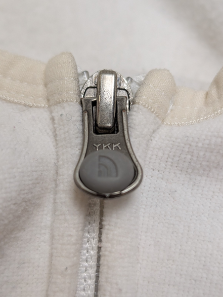 Veste Polaire Microfibre Blanche femme avec Capuche - Taille XL