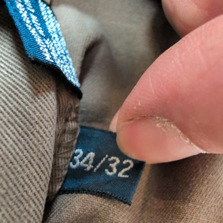 Pantalon Chino Polo Ralph Lauren W34 L32 Marron 100% Coton