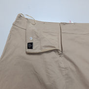 Mini Jupe Femme L Rouge Crème Coton Stretch 2 Poches Zip Dos
