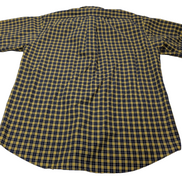 Chemise Tommy Hilfiger jaune à carreaux manches courtes taille L Vintage homme
