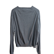 Pull Polo by Ralph Lauren col V bleu gris coton Pima logo taille XL