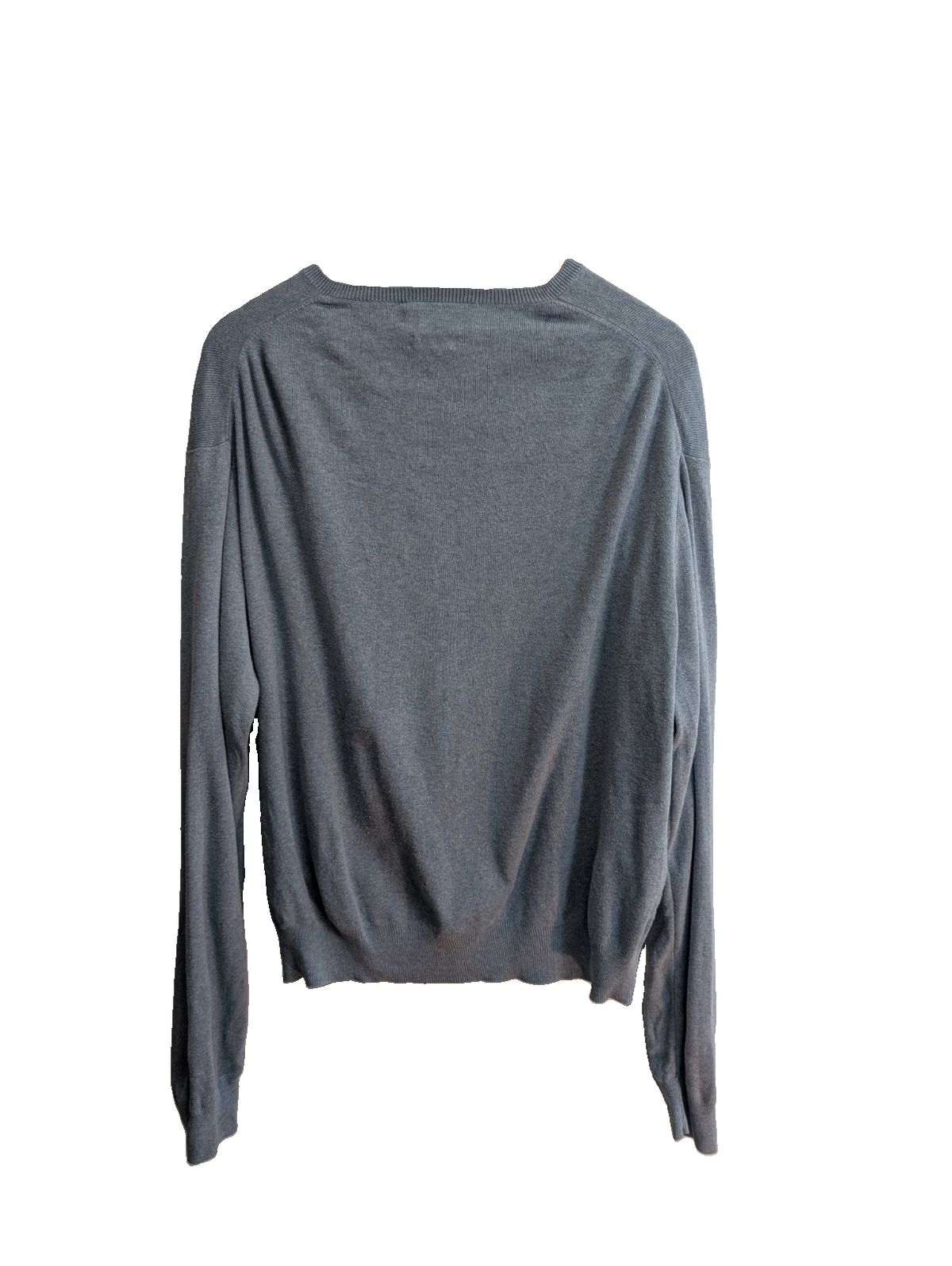 Pull Polo by Ralph Lauren col V bleu gris coton Pima logo taille XL