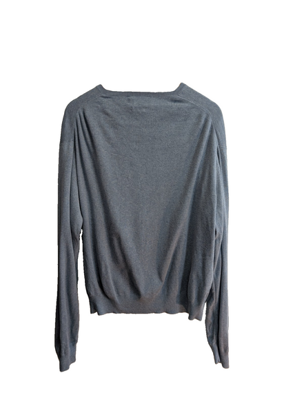 Pull Polo by Ralph Lauren col V bleu gris coton Pima logo taille XL