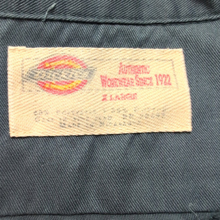 Chemise Dickies XL Bleu Workwear Manches Courtes Poche Stylo manches courtes
