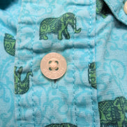Chemise Tommy Hilfiger Slim Fit Bleue Motifs Éléphants - Taille S