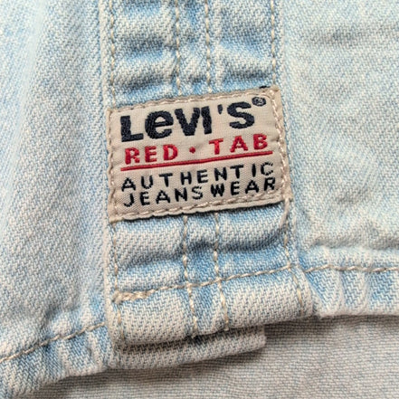 Levi's Chemise Jean Bleu Clair Vintage Boutons Métal 2 Poches Coton Taille L
