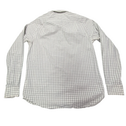 Chemise Old Navy blanche à carreaux gris taille M #151e
