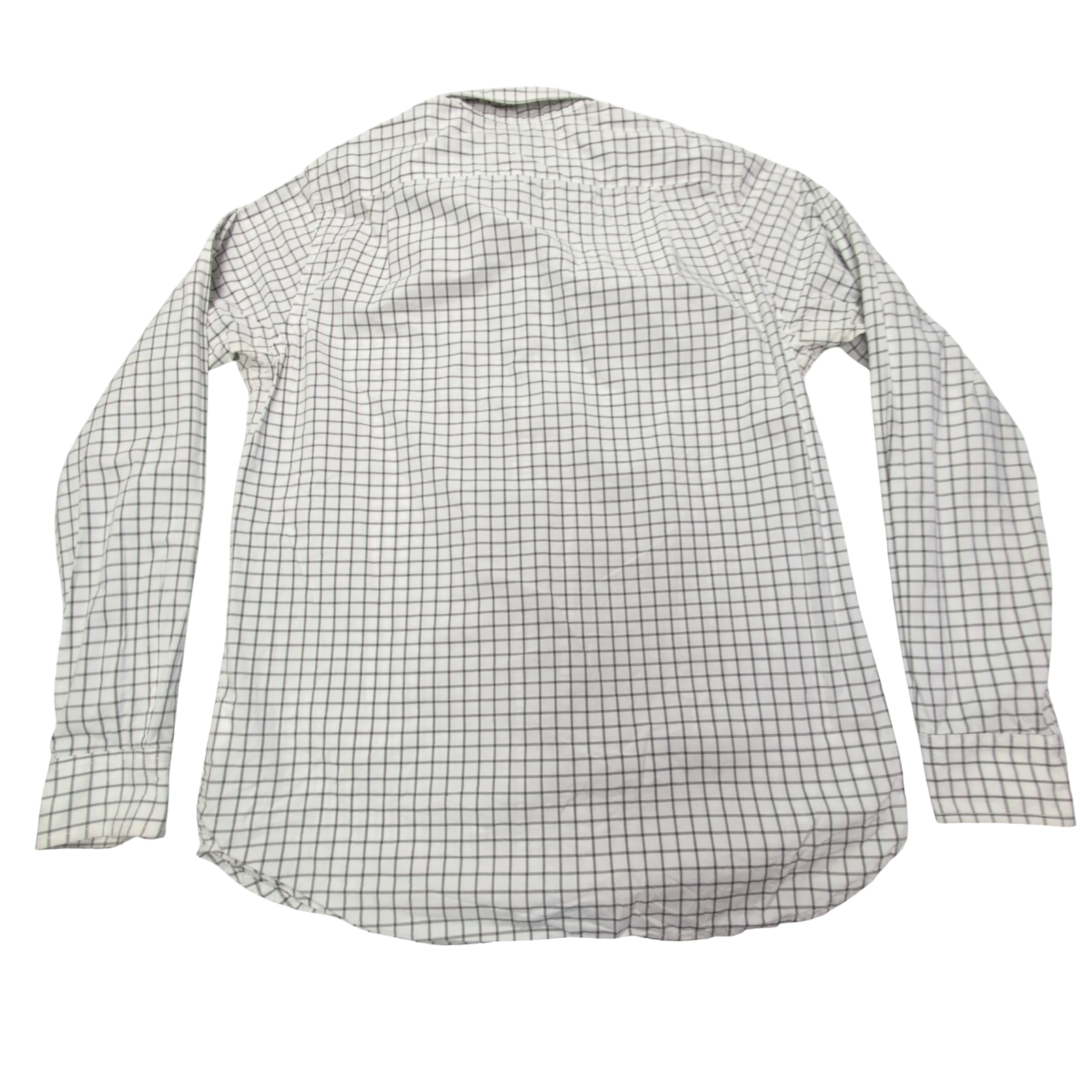 Chemise Old Navy blanche à carreaux gris taille M #151e