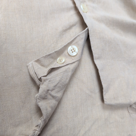 Chemise Mondo di Marco L Lin Coton Crème Made in Italy Manches longues