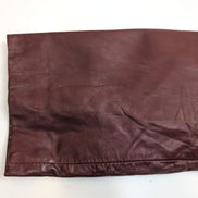 Veste Cuir Femme Bordeaux Berman's 14 L Doublure Amovible Vintage |51c