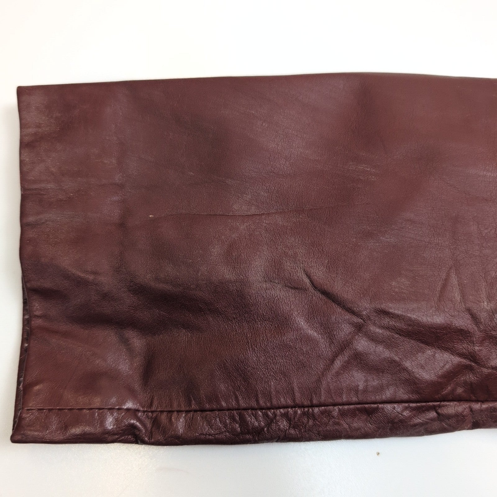 Veste Cuir Femme Bordeaux Berman's 14 L Doublure Amovible Vintage |51c