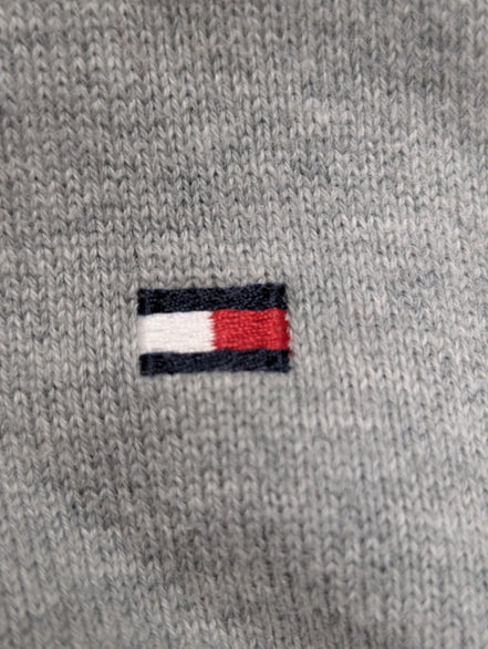 Pull Tommy Hilfiger - Col V - Gris - Taille XL/XXL