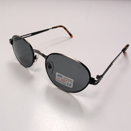 Lunettes de soleil JD Optical Y2K Pilote Acier Brossé Imitation Bois