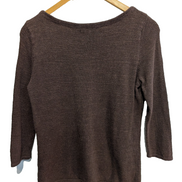 Pull LAUREN Ralph Lauren femme M marron motifs aztèques vert violet col rond