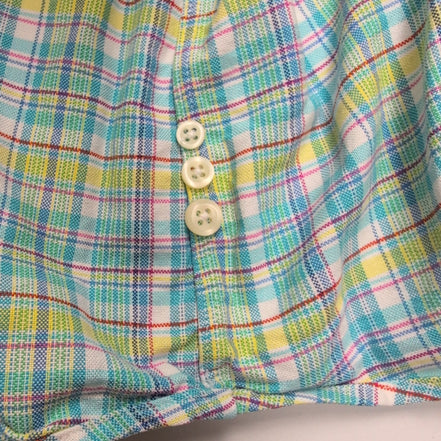 Chemise Shirt Ralph Lauren Carreaux Multicolore Logo Rose XL Button Down