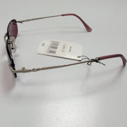 Lunettes de soleil Y2K Branche fine Métal Sans Monture Bordeaux