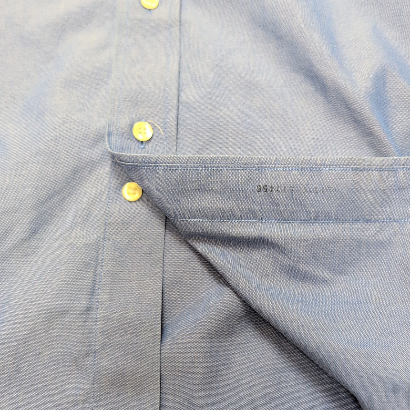 Chemise Brooks Brothers Milano L Bleu Supima Coton Manches Longues