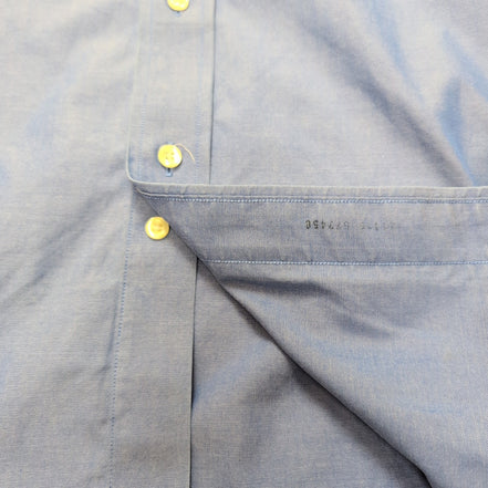 Chemise Brooks Brothers Milano L Bleu Supima Coton Manches Longues