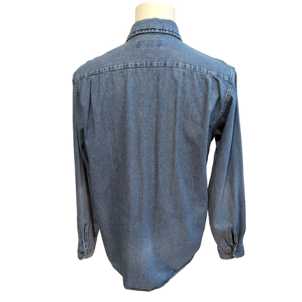 Wrangler chemise jean vintage bleu 2 poches à rabat taille M