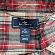 Chemise Dockers rouge à carreaux taille M #166msch