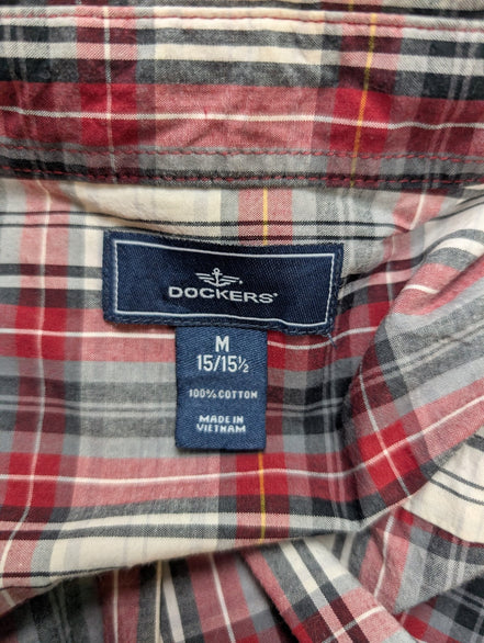 Chemise Dockers rouge à carreaux taille M #166msch