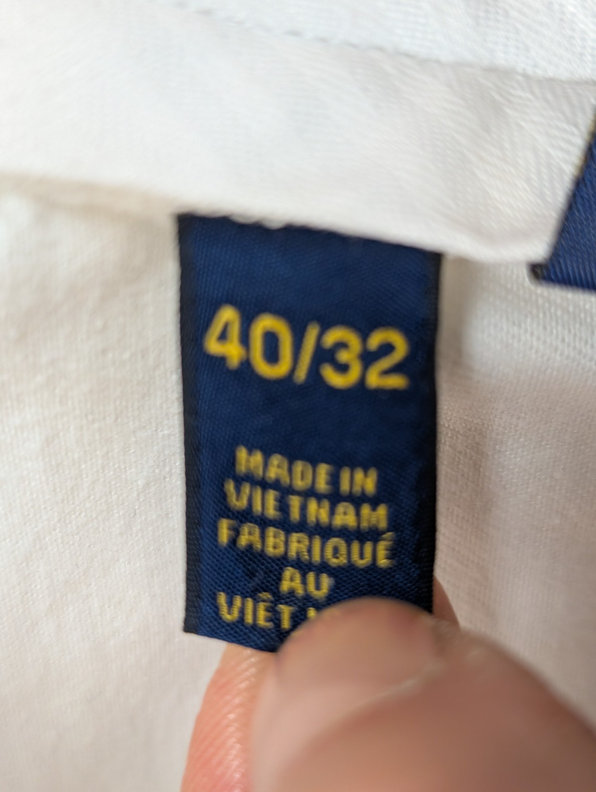Pantalon Chino POLO RALPH LAUREN Blanc Pur ❄️ Taille W40 (48 FR) ❄️ Luxe