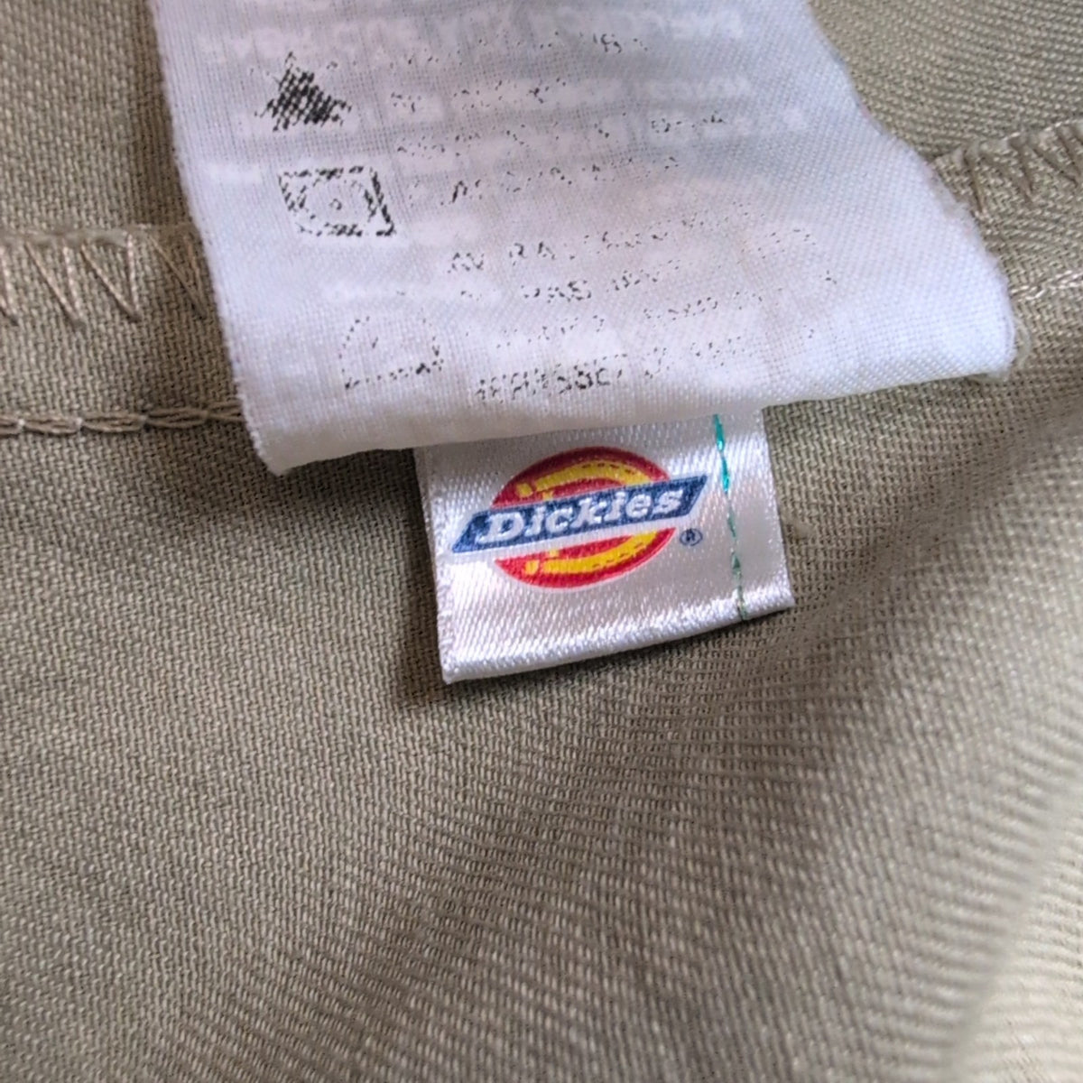 Chemise Dickies L Beige Workwear Manches Courtes Poches Boutonnées
