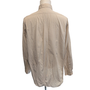 Chemise Ralph Lauren Yarmouth L XL Crème Carreaux Button Down Shirt
