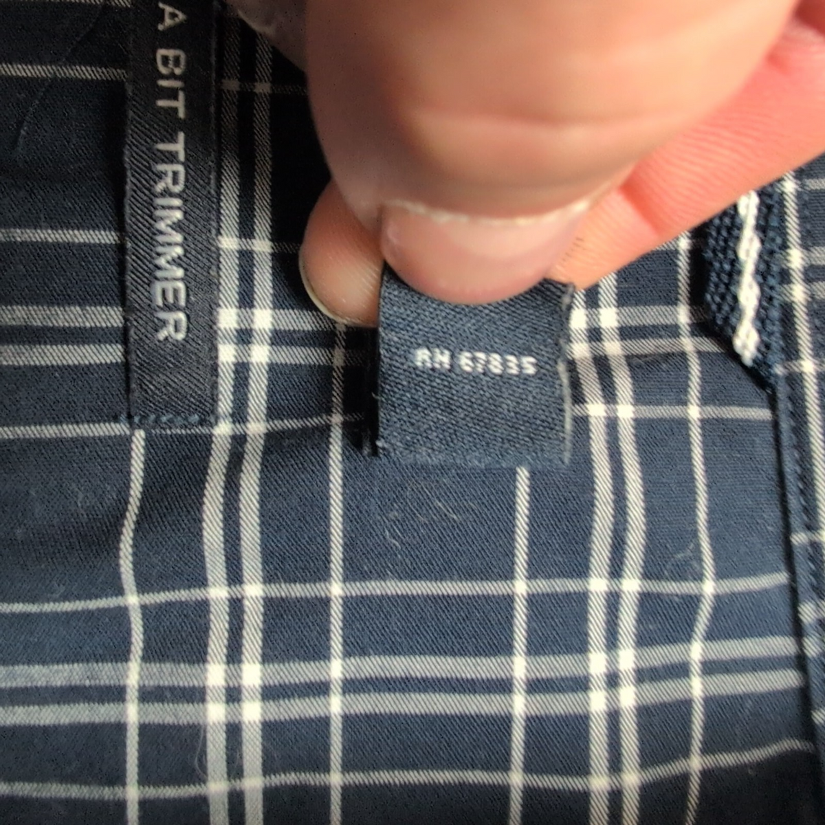 Chemise Nautica L Carreaux Bleu Marine Blanc Manches Courtes
