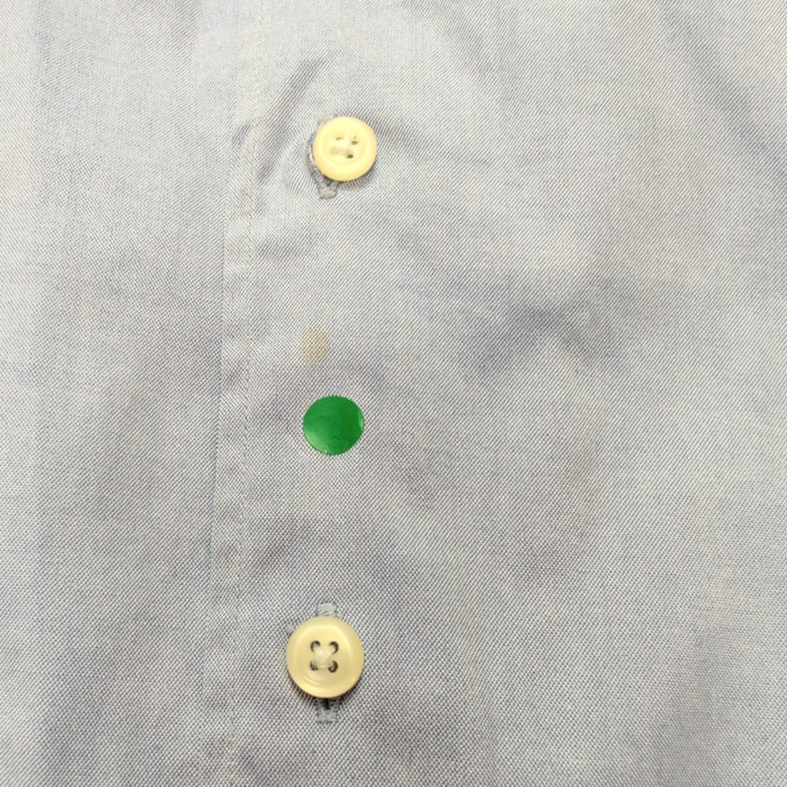 Chemise Nautica XXL 17.5 Bleu Uni 100% Coton Hong Kong poignets mousquetaires