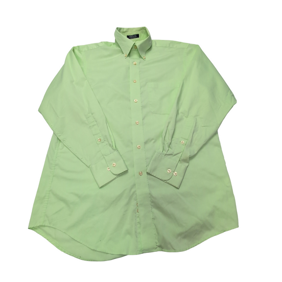 Chemise CHAPS verte uni taille M/L #131e