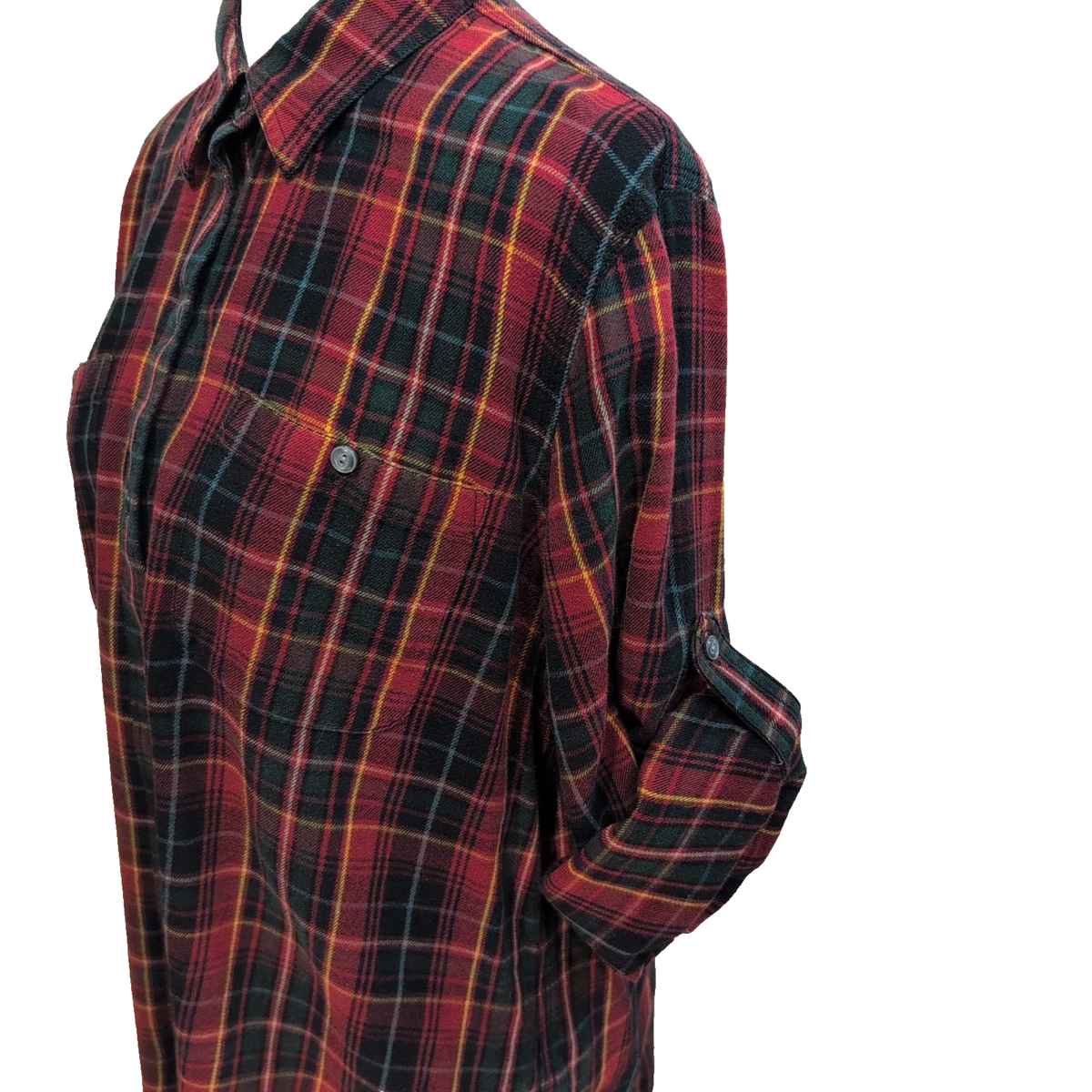 Chemise femme Ralph Lauren (Lauren) flanelle XL rouge vert carreaux