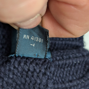 Pull Polo Ralph Lauren Maille Dense Bleu Marine Col Rond - Taille XXL