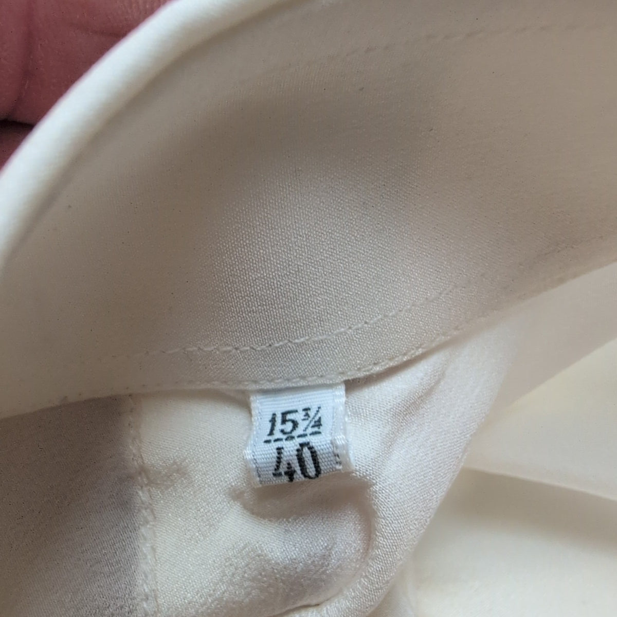 Chemise Ingram Made in Italy M/L 100% Soie Poignets Mousquetaire Blanche