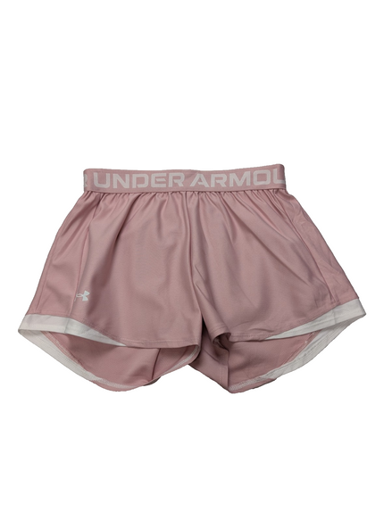 Short Under Armour Rose Pâle Coupe Large - Femme Taille XS