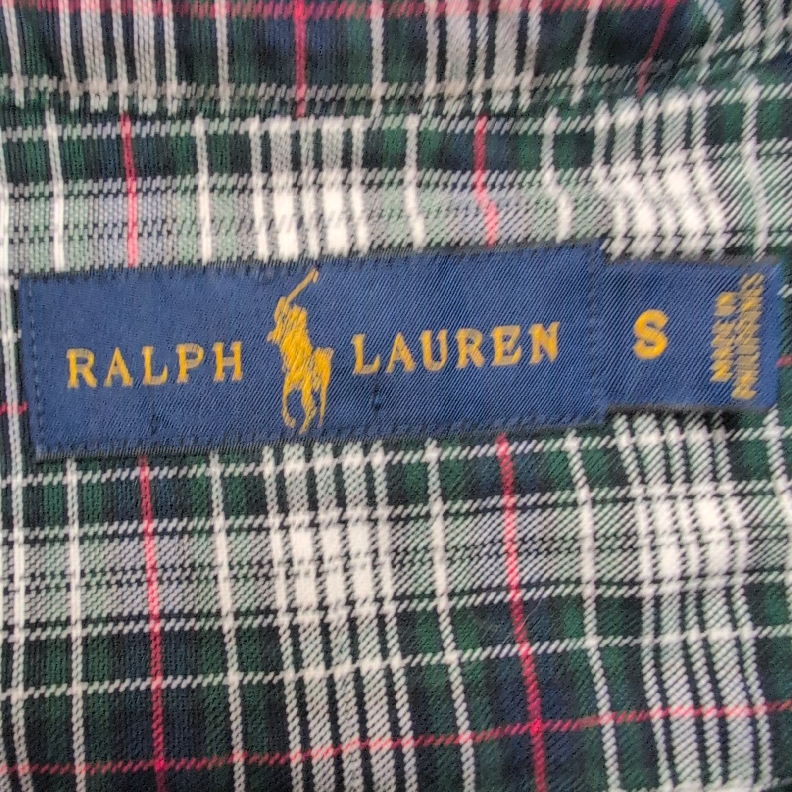 Chemise Ralph Lauren Oxford S Carreaux Vert Bleu Rouge Philippines